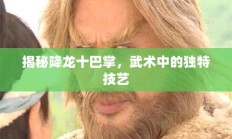 揭秘降龙十巴掌，武术中的独特技艺