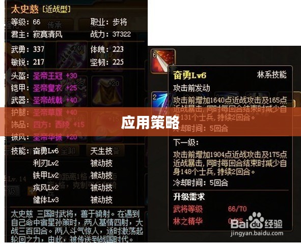太史慈技能解析与应用策略