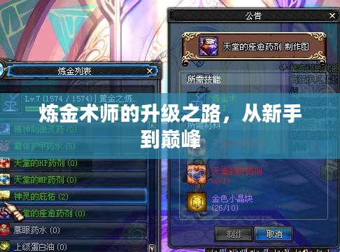 炼金术师的升级之路,从新手到巅峰 炼金术师的升级之路,从新手到巅峰