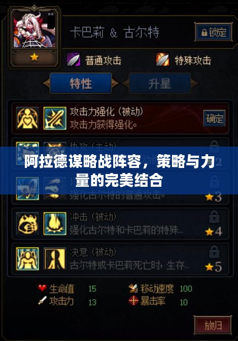 阿拉德谋略战阵容,策略与力量的完美结合 阿拉德谋略战阵容,策略与力量的完美结合