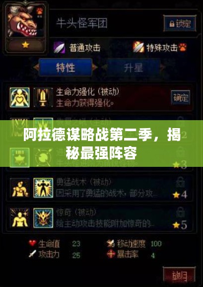 阿拉德谋略战第二季,揭秘最强阵容 阿拉德谋略战第二季,揭秘最强阵容