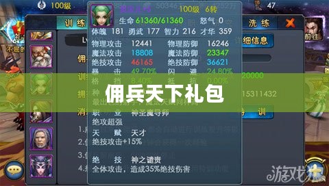 佣兵天下礼包，荣耀与冒险的赠礼
