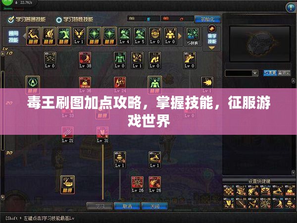 毒王刷图加点攻略，掌握技能，征服游戏世界