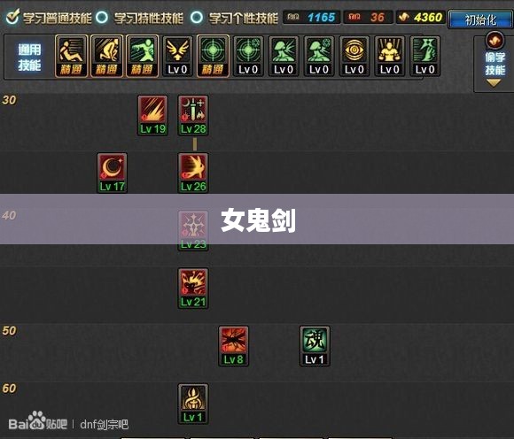 女鬼剑刷图加点攻略 女鬼剑刷图加点攻略