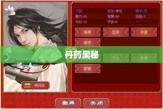 皇帝成长计划II中的丹药奥秘