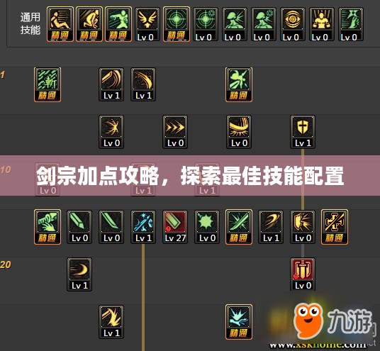 剑宗加点攻略，探索最佳技能配置