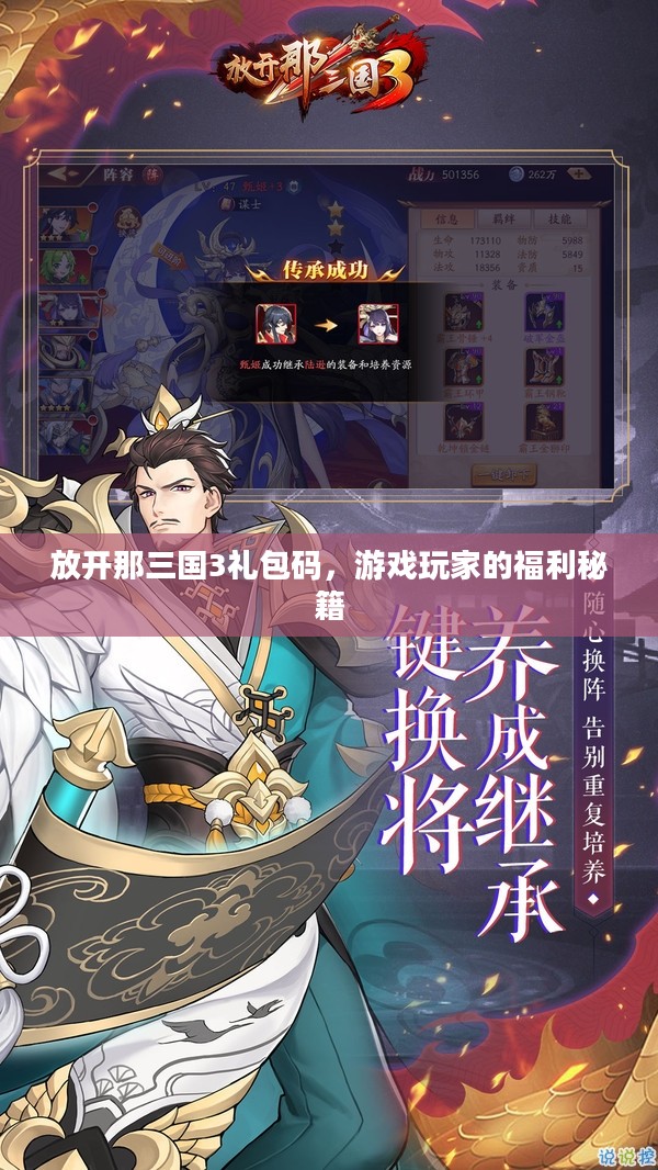 放开那三国3礼包码，游戏玩家的福利秘籍