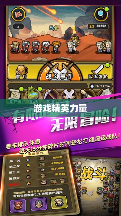 像素兵团，游戏世界的精英力量