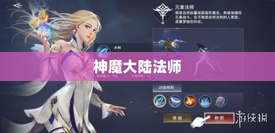 神魔大陆法师，掌握元素之力的传奇人物