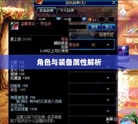 揭秘DNF中的辅助装备，核心角色与装备属性解析