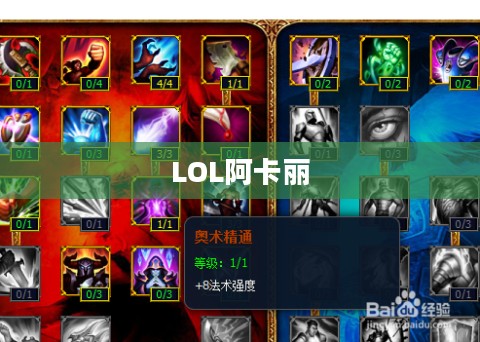 LOL阿卡丽天赋攻略