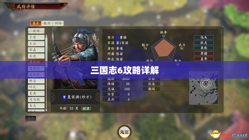 三国志6攻略详解