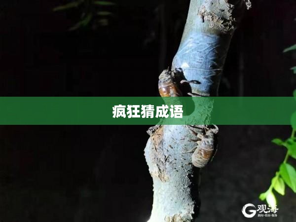 疯狂猜成语，蚂蚁扛树枝的奥秘