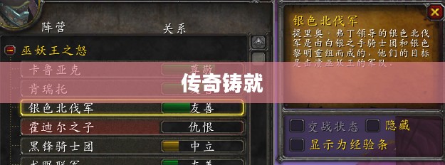 银色北伐军声望，荣耀与传奇的铸就