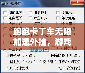 跑跑卡丁车无限加速外挂，游戏辅助的利与弊