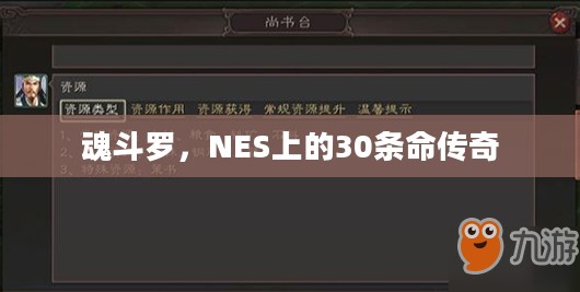 魂斗罗,NES上的30条命传奇 魂斗罗,NES上的30条命传奇
