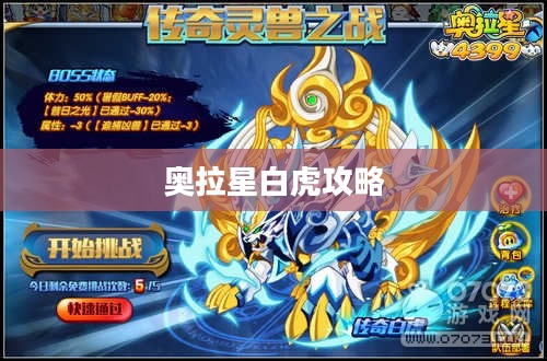 奥拉星白虎攻略，深度解析打法与策略