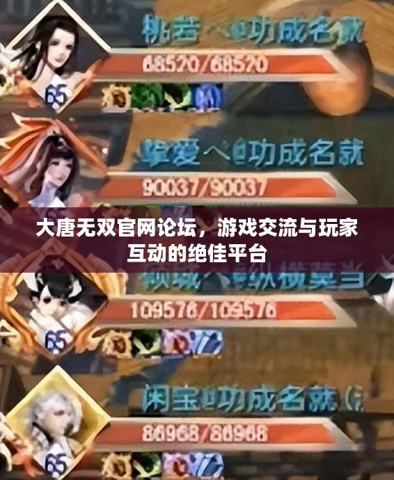 大唐无双官网论坛，游戏交流与玩家互动的绝佳平台