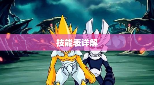 卡修斯技能表详解