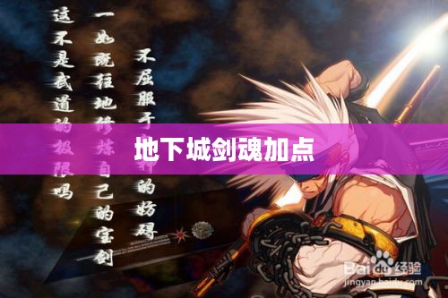 地下城剑魂加点攻略 地下城剑魂加点攻略