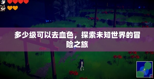 多少级可以去血色,探索未知世界的冒险之旅 多少级可以去血色,探索未知世界的冒险之旅