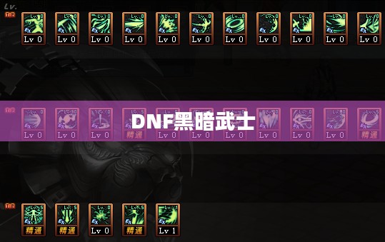 DNF黑暗武士刷图加点攻略