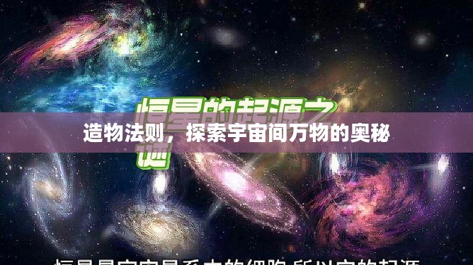 造物法则，探索宇宙间万物的奥秘