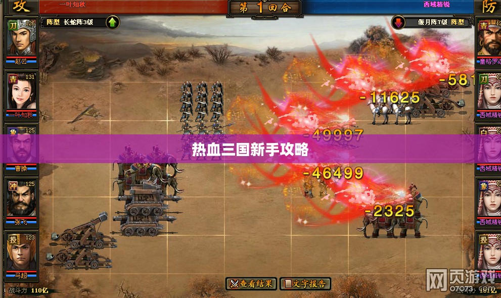 热血三国新手攻略