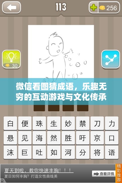 微信看图猜成语，乐趣无穷的互动游戏与文化传承