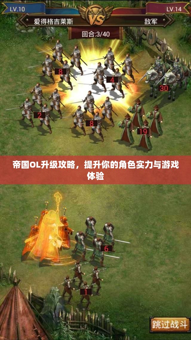 帝国OL升级攻略，提升你的角色实力与游戏体验