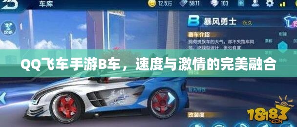 QQ飞车手游B车，速度与激情的完美融合