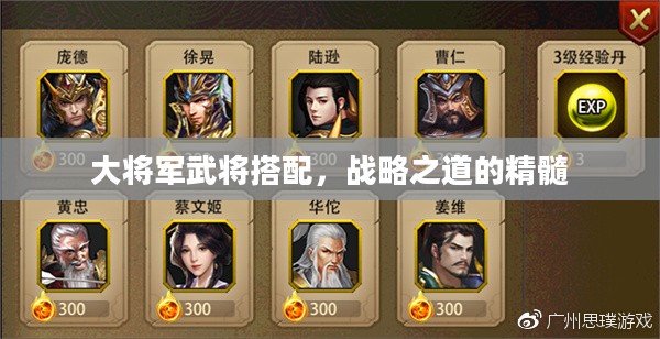 大将军武将搭配,战略之道的精髓 大将军武将搭配,战略之道的精髓