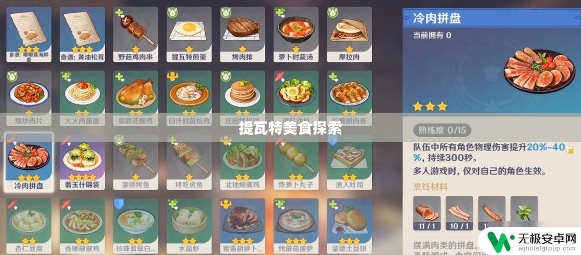 原神食材加工,探索提瓦特的美味之旅 原神食材加工,探索提瓦特的美味之旅