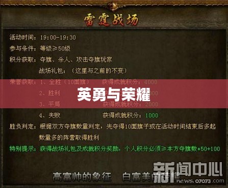 雷霆战争，英勇与荣耀的交织