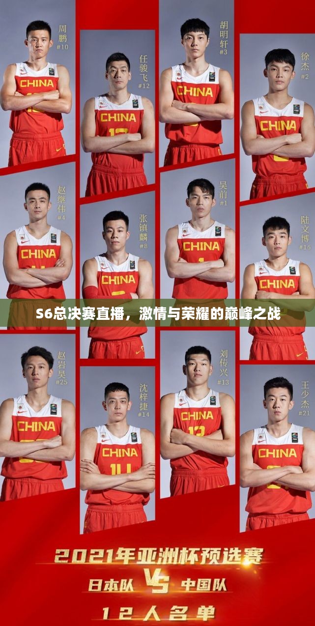 S6总决赛直播，激情与荣耀的巅峰之战