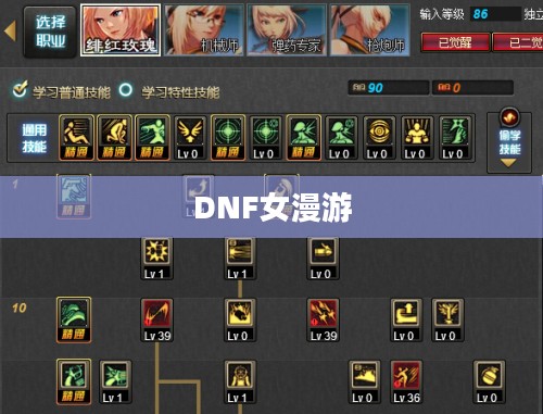 DNF女漫游加点攻略 DNF女漫游加点攻略