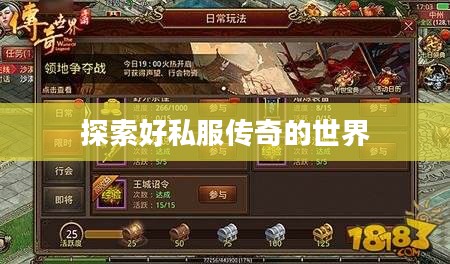 探索好私服传奇的世界