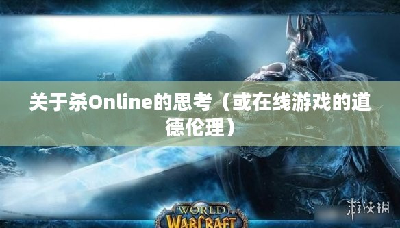 游戏世界中的正义与恶,关于杀Online的思考 游戏世界中的正义与恶,关于杀Online的思考