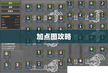 龙之谷狂战士加点图攻略 龙之谷狂战士加点图攻略