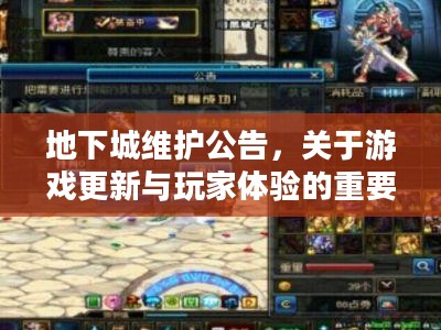 地下城维护公告,关于游戏更新与玩家体验的重要通知 地下城维护公告,关于游戏更新与玩家体验的重要通知