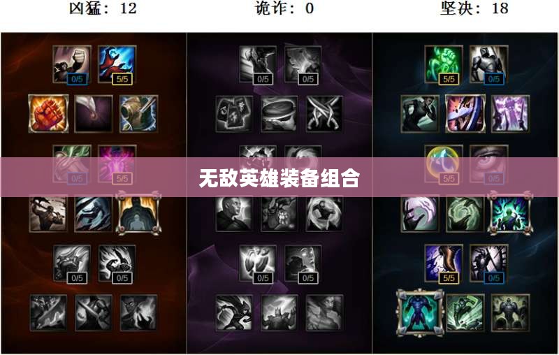 亡灵勇士的出装策略，打造无敌英雄装备组合