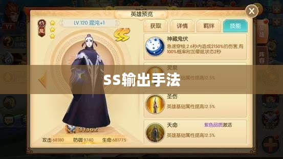 SS输出手法，探索与实践