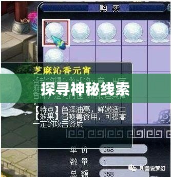 梦幻西游灯谜答案揭秘，探寻神秘的线索之旅