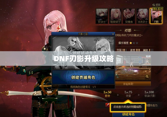 DNF刃影升级攻略，快速掌握升级技巧