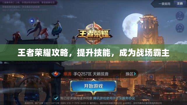 王者荣耀攻略，提升技能，成为战场霸主