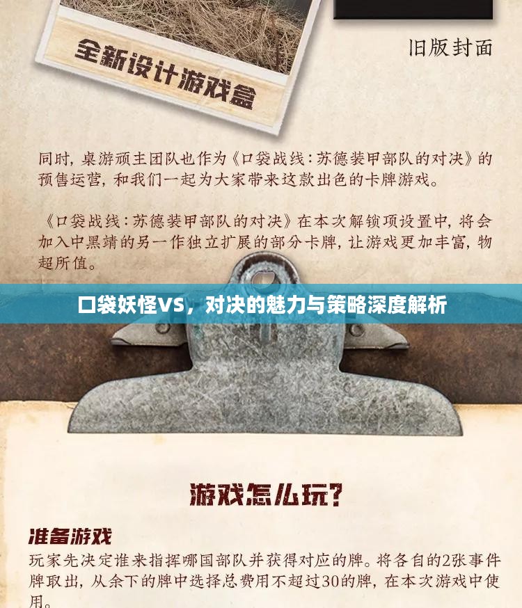 口袋妖怪VS，对决的魅力与策略深度解析