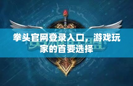 拳头官网登录入口，游戏玩家的首要选择