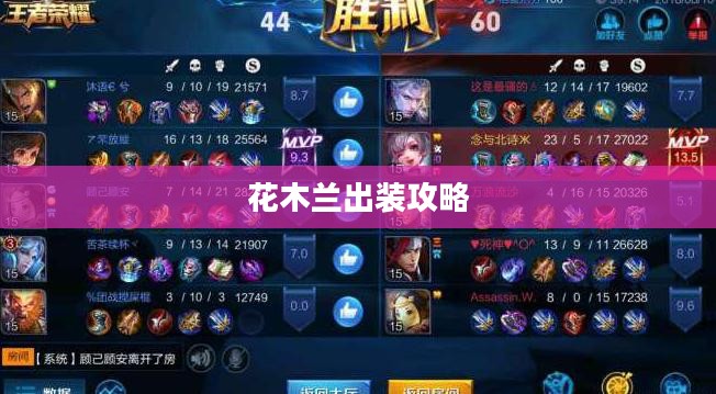 花木兰出装攻略，打造最强战斗装备
