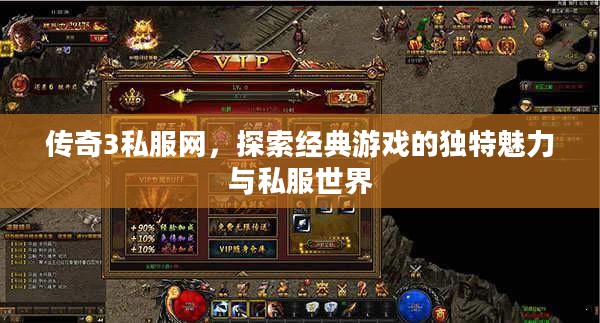 传奇3私服网，探索经典游戏的独特魅力与私服世界