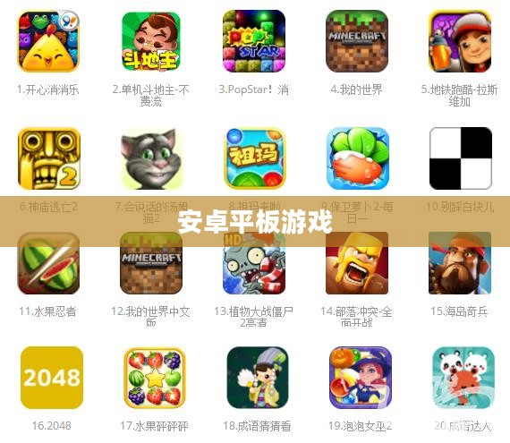 安卓平板游戏，探索无尽乐趣的绝佳平台